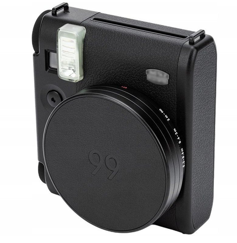 Kapak lente për kamera FUJIFILM Instax Mini 99, aliazh alumini, lëkurë PU, i zi