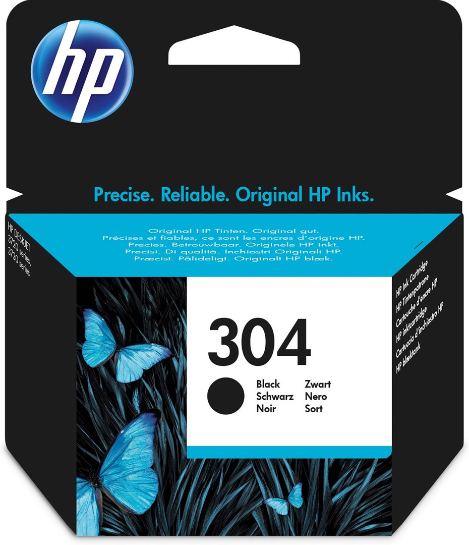 Ngjyrë për printer HP 304, 4 ml, e zezë