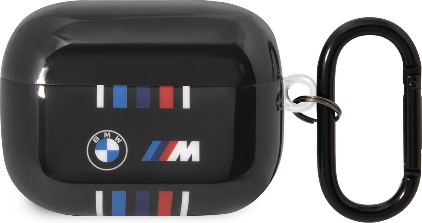 Mbulesë BMW BMAP22SWTK për AirPods Pro, vija shumëngjyrëshe, e zezë