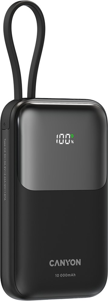 Power bank Canyon OnPower 101, 10000mAh, PD 22.5W, i zi