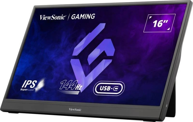 Пренослив монитор Viewsonic VX1654, 15.6", Full HD 144Hz, црн