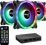 Ventilator Aerocool Duo 12 Pro 3-pack fan + Hub + Remote control