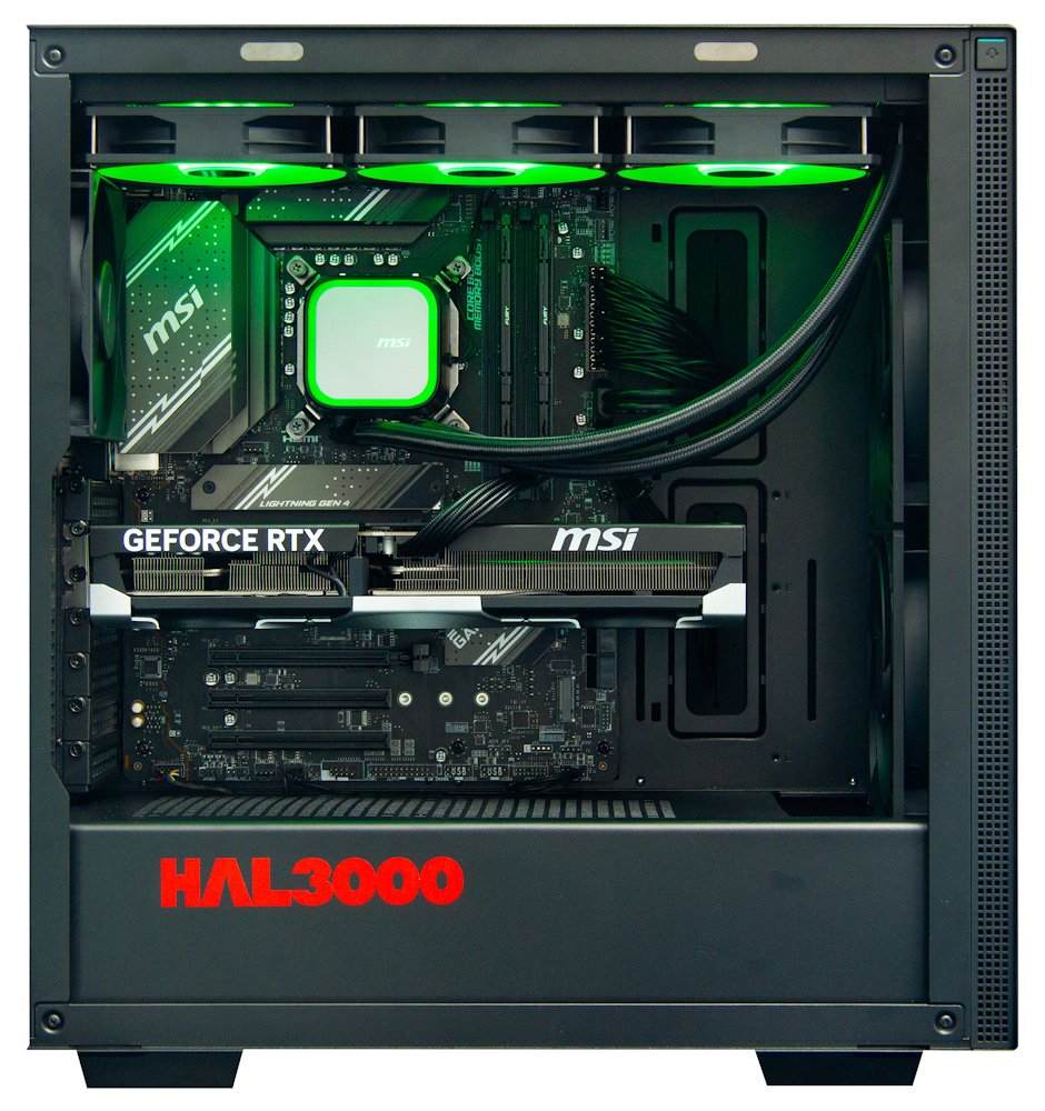 Kompjuter HAL3000 Master Gamer Elite Ti, i7-14700F, 32GB, 2TB SSD, RTX 5070 Ti, e zezë