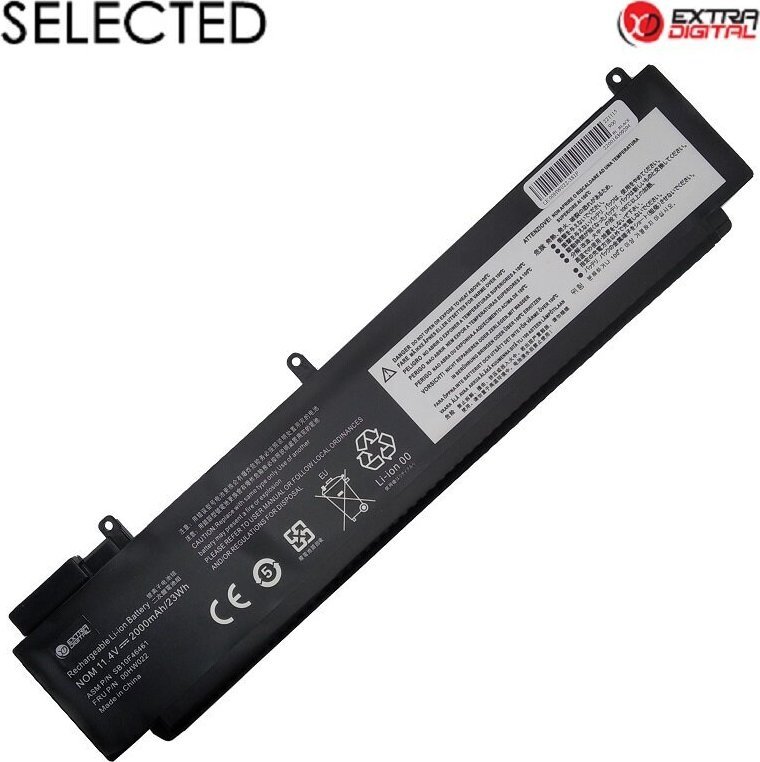 Батерија за лаптоп Extra Digital Lenovo L15M2PB2, 4500mAh, 7.6V, црна