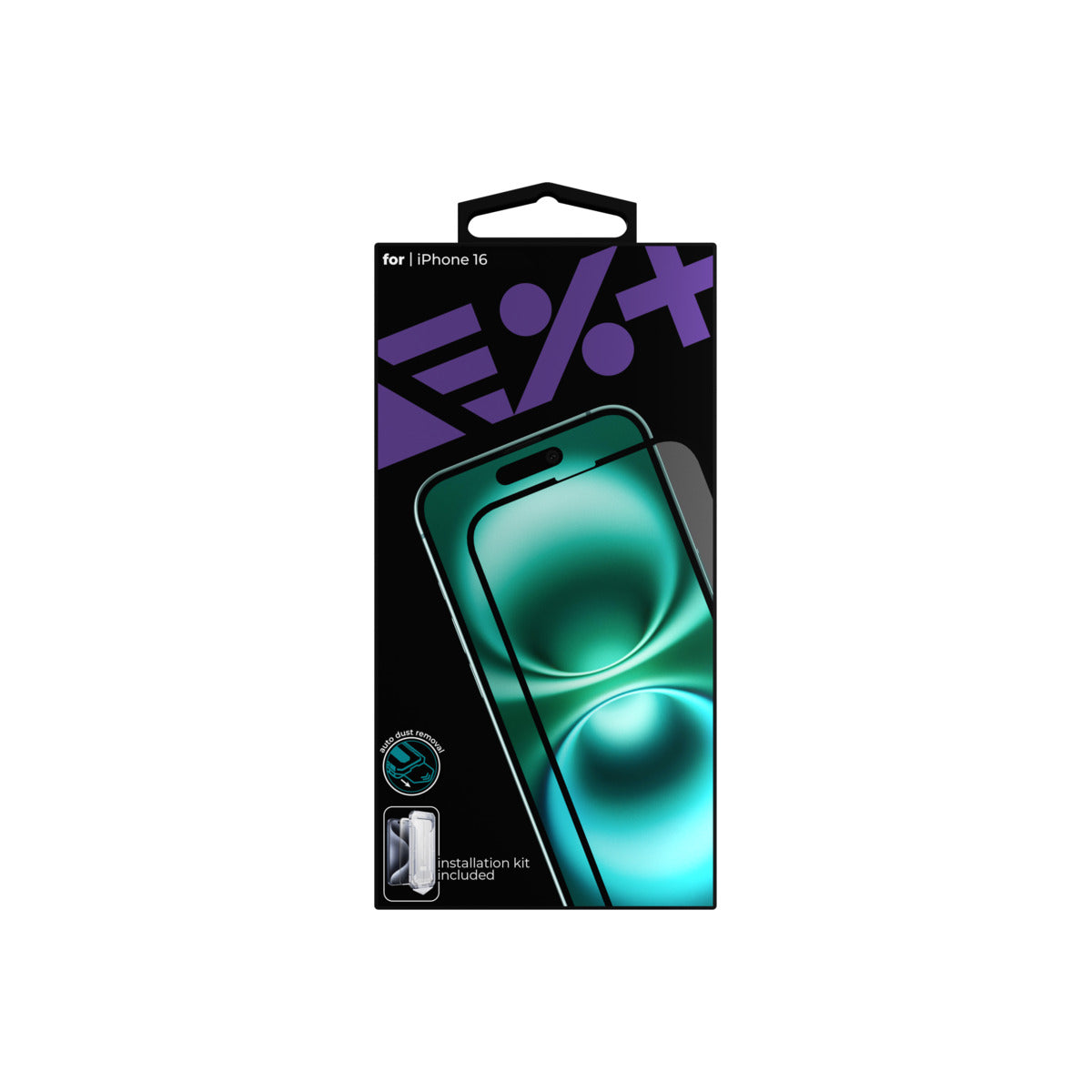Mbrotës ekrani NEXT ONE All-rounder, xham i kalitur, për iPhone 16, transparent