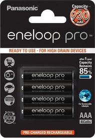 Батерија Panasonic Eneloop Pro, AAA / R03, 930 mAh, 4 парчиња