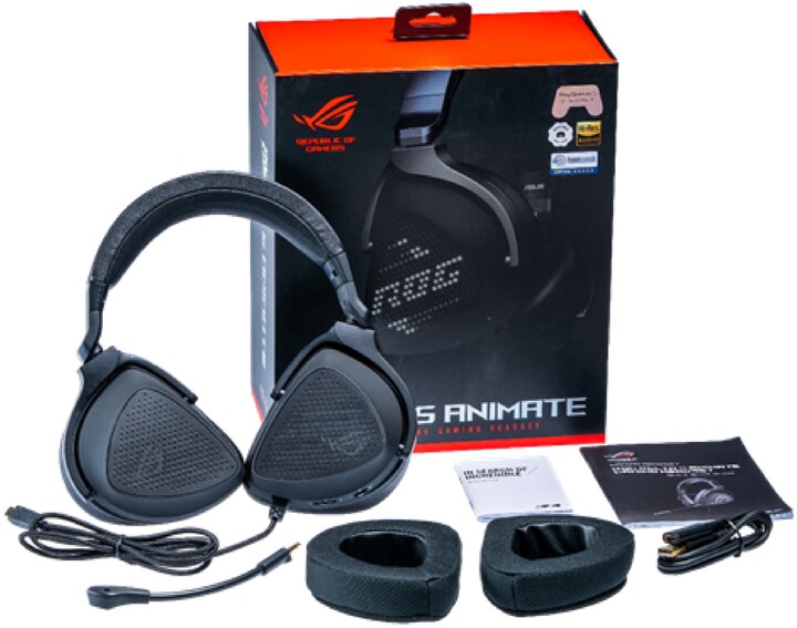 Kufje ASUS ROG Delta S Animate, të zeza