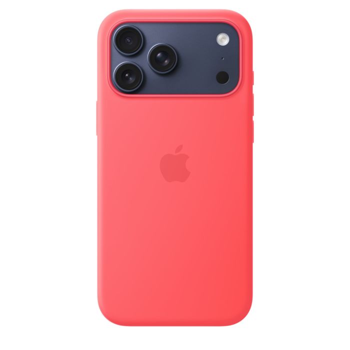 Apple iPhone 17 Pro Max Silicone Case with MagSafe, Bright Guava (SEASONAL)