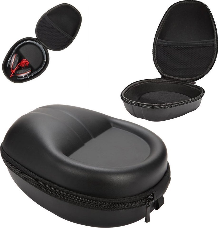 Kuti mbrojtëse për kufje Strado SafeMusic H4, univerzale, me zinxhir, e zezë