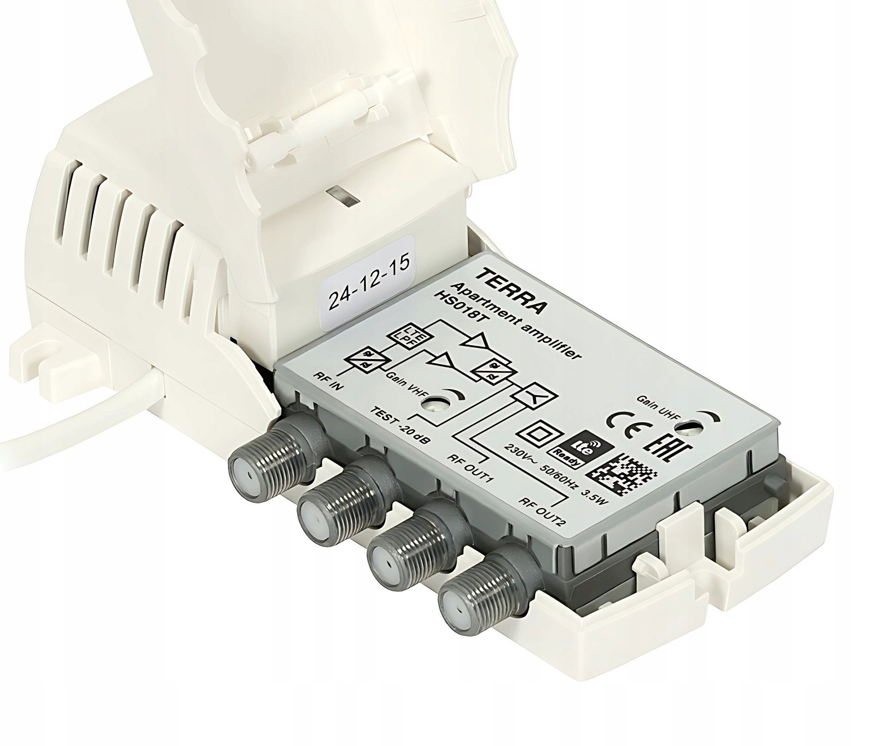 Мултибанд засилувач Terra HS-018T, за VHF UHF, сив
