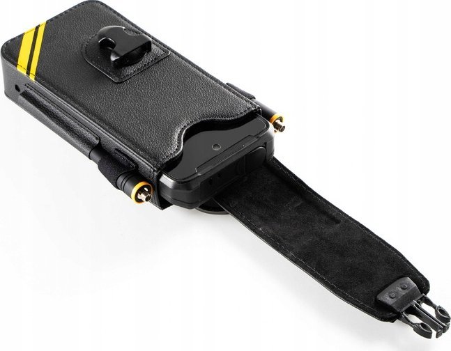 Këllëf me kapëse Ulefone Armor, për Armor 26, lëkurë, i zi