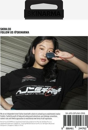 Mbulesë kufjesh Skinarma Spunk Siamese Cat, për AirPods Pro 2, me rrip dore, shumëngjyrëshe