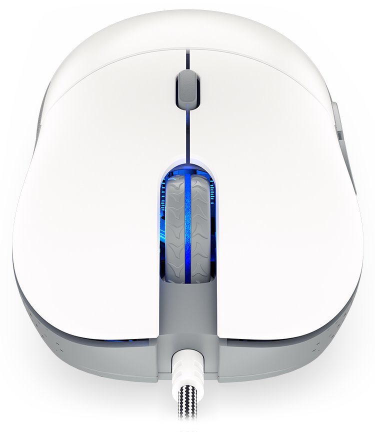 Maus ENDORFY GEM Onyx White, optik, i bardhë