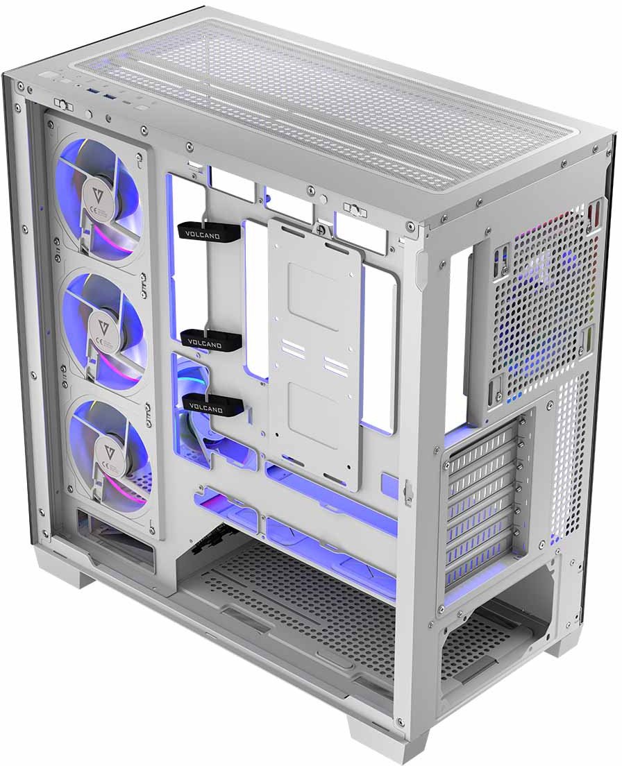 Kuti kompjuteri Modecom Stellar 5F ARGB 20, MIDI, xham i temperuar, e bardhë