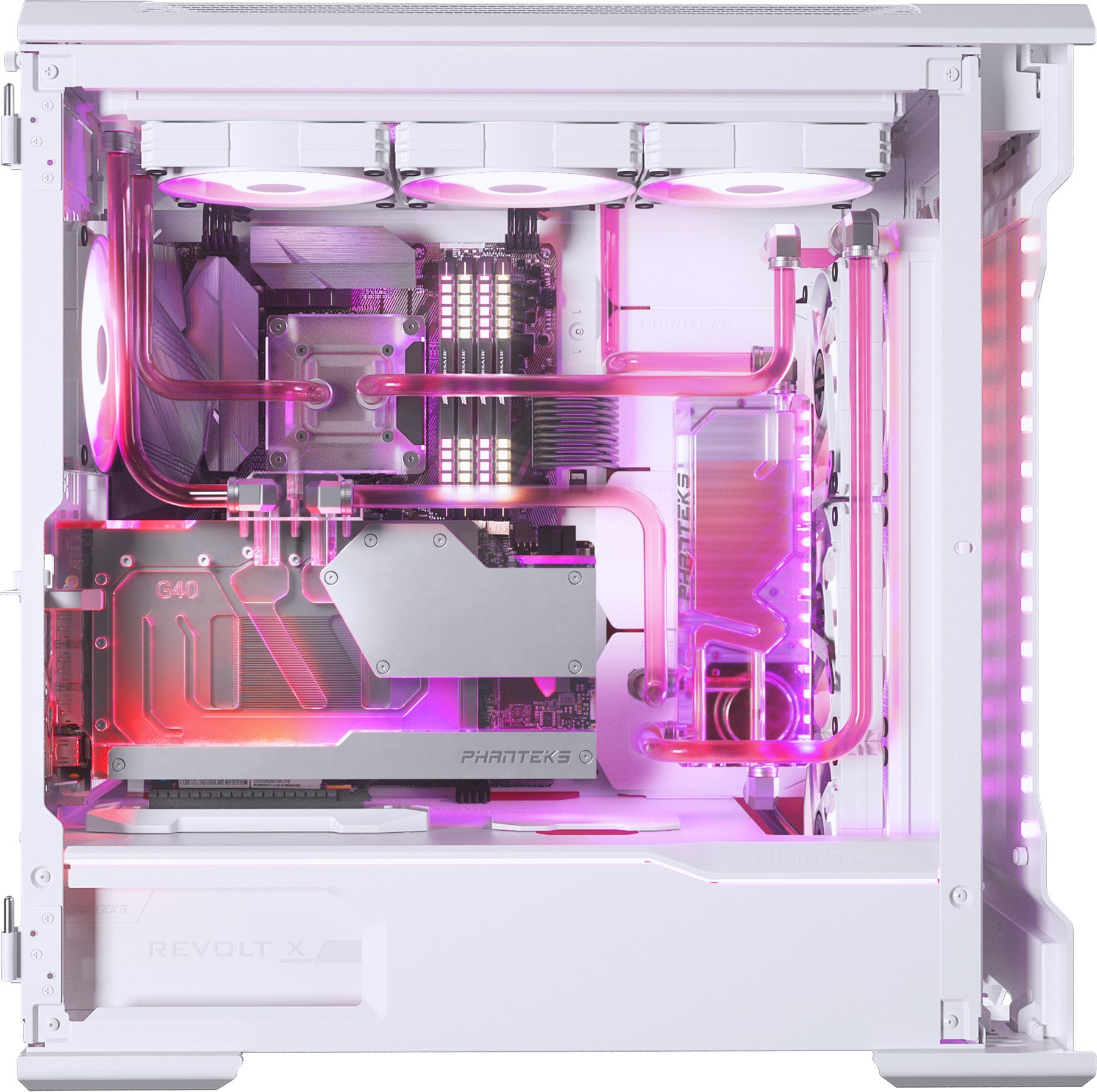 Bllok uji për grafikë Phanteks Glacier G40, me backplate, gri