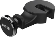 Mbajtëse magnetike telefoni AMiO 02362, për mbështetëse koke sediljeje, rregullim këndi, e zezë