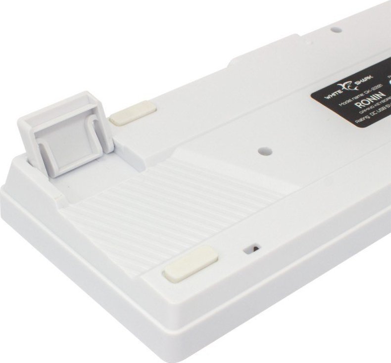 Tastierë gaming White Shark RONIN, me kabllo USB, ndriçim i pasmë, e bardhë US