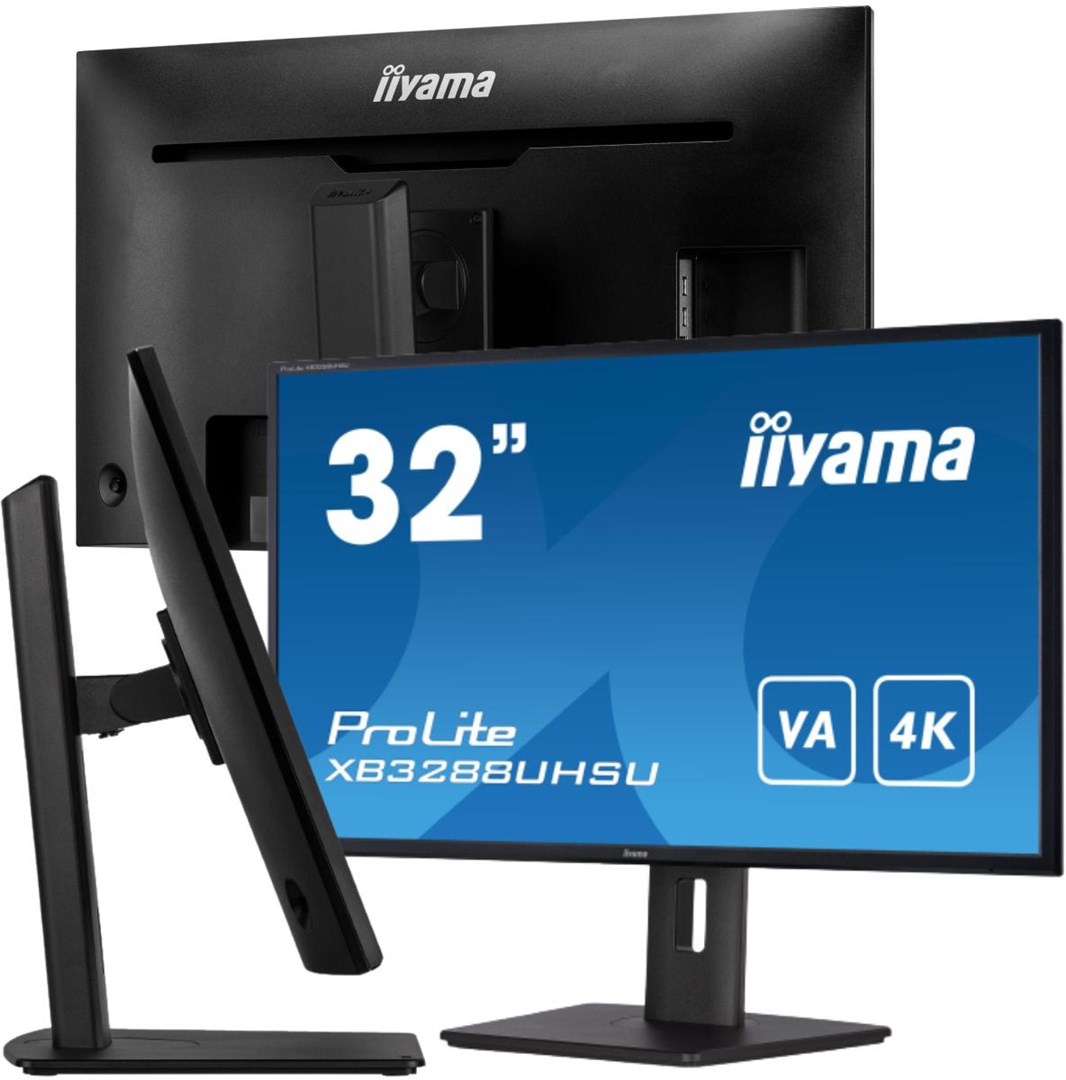 Monitor iiyama ProLite XB3288UHSU-B5, 31.5", 4K LCD, i zi