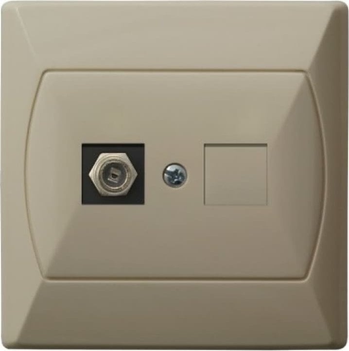 Prizë antene Ospel Akcent GPA-1AF/01, Single F-type, e bezhë