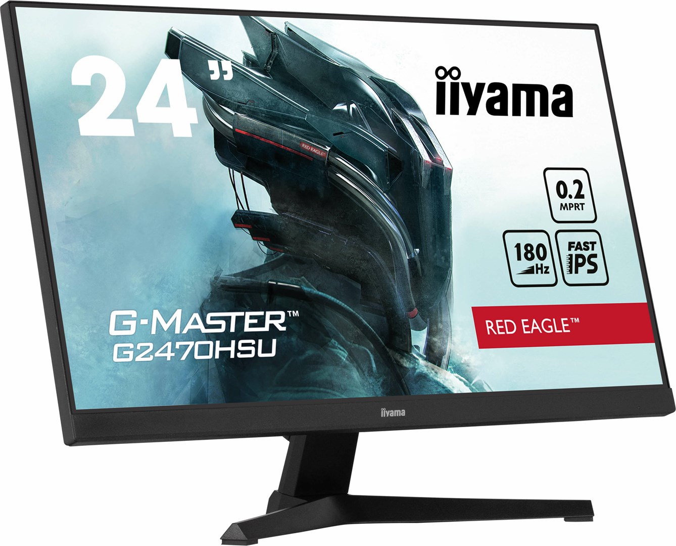Monitor iiyama G-MASTER G2470HSU-B6, 23.8", 1920 x 1080, 180 Hz, i zi