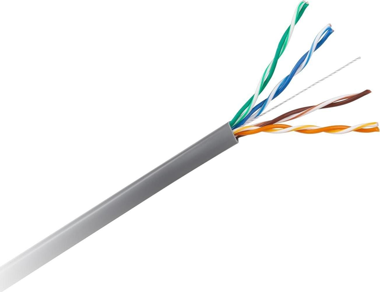 Kabllo rrjeti CABLETECH UTP Cat5e, bakri, 305m, gri