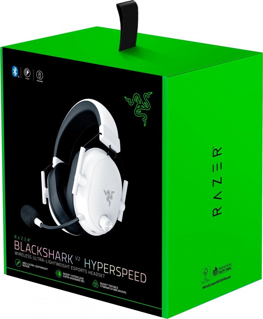 ​Kufje Razer BlackShark V2 HyperSpeed, të bardha