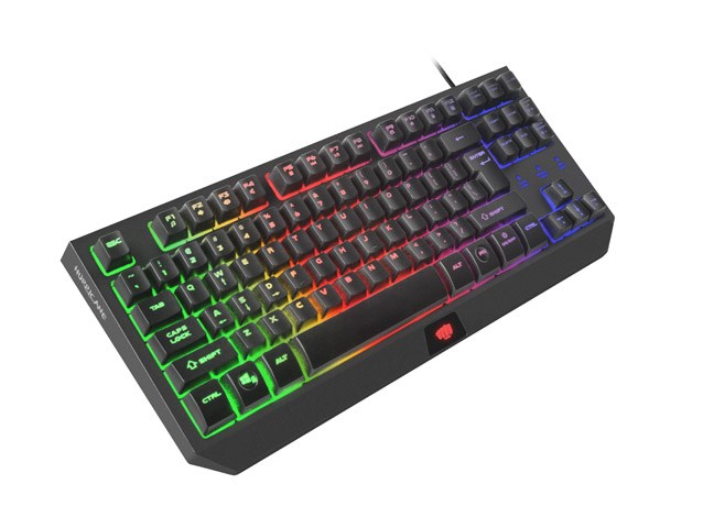 Tastierë Gaming Fury Hurricane TKL NFU-1238, 87 Tasta, USB, RGB, e zezë