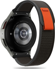 Rrip ore Tech-Protect Nylon për Samsung Galaxy Watch 4 5 5 Pro 6, najlon, black orange
