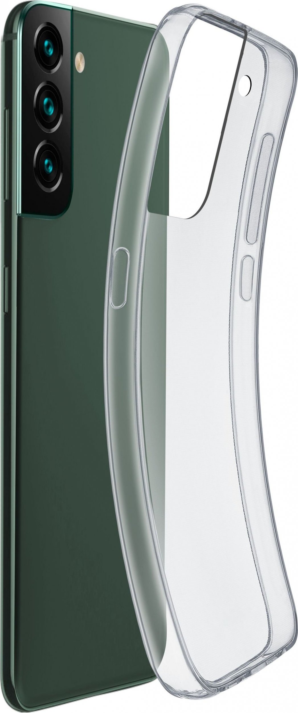 Mbulesë telefoni Cellularline Flexible Case Samsung Galaxy S22 Plus, silikoni fleksibël, transparente