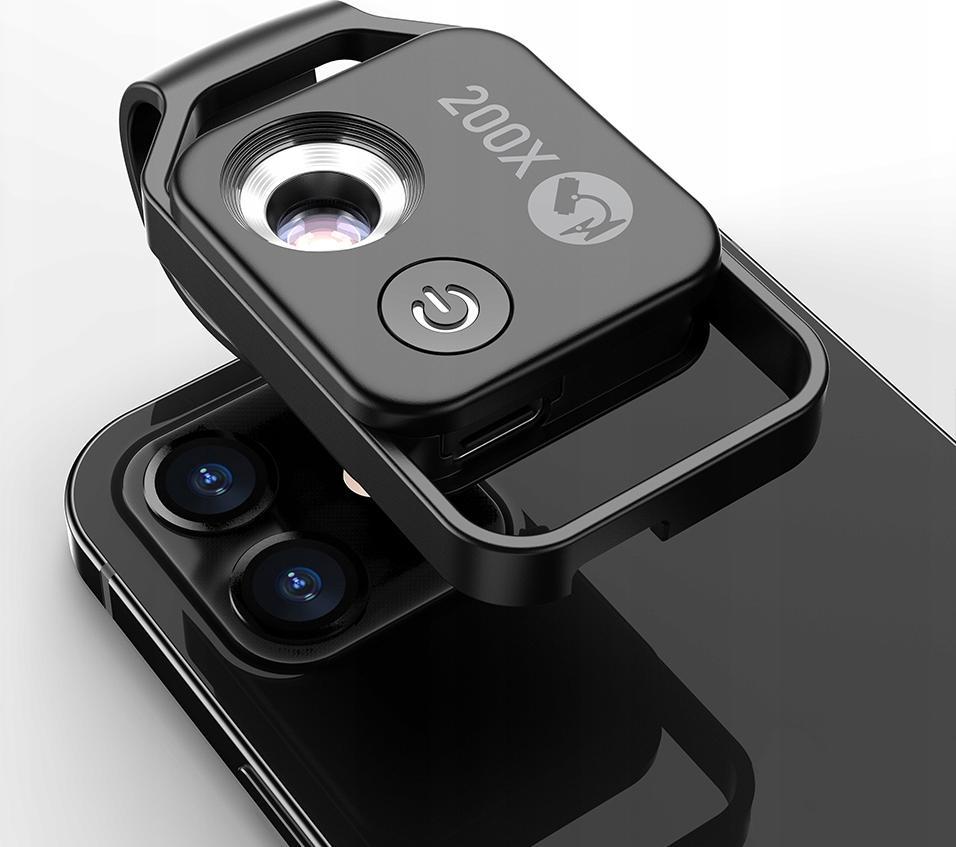 Mikroskop digjital për telefon Apexel APL-MS002, 200x zmadhim, LED, i zi