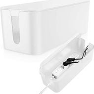 Kuti organizuese për kabllo Alogy Box Large L, 40 cm, plastike PVC, e bardhë