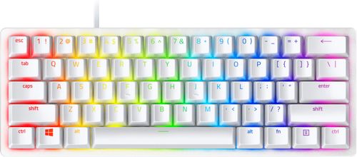 Tastierë gaming Razer Huntsman Mini, optike, me ndriçim RGB, e bardhë