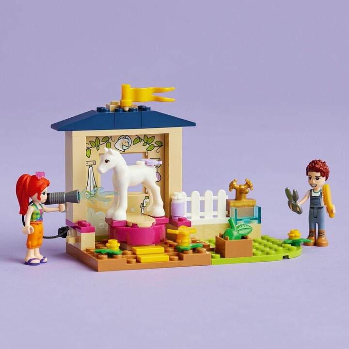 Set lodër LEGO® Friends 41696 Pony cleaning in the stable, 60 pjesë