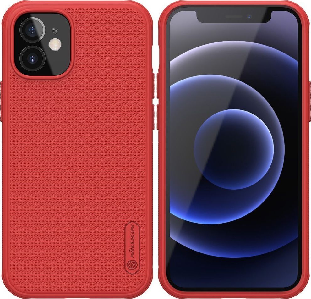 Mbrojtëse për celular Nillkin Frosted Shield për Pro iPhone 12 Mini, e kuqe