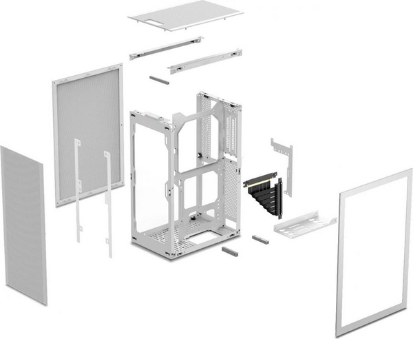 Kasë kompjuteri Ssupd Meshlicious TG (G99.OE759W.00), e bardhë