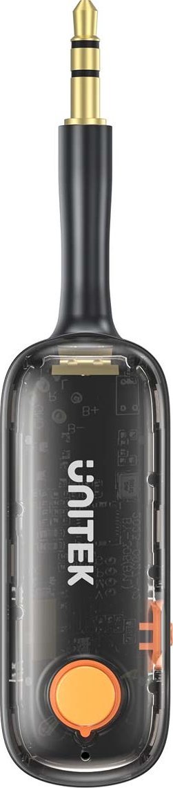 Adapter audio Bluetooth Unitek 2in1, 5.3, transmetues dhe marrës, 10m, i zi