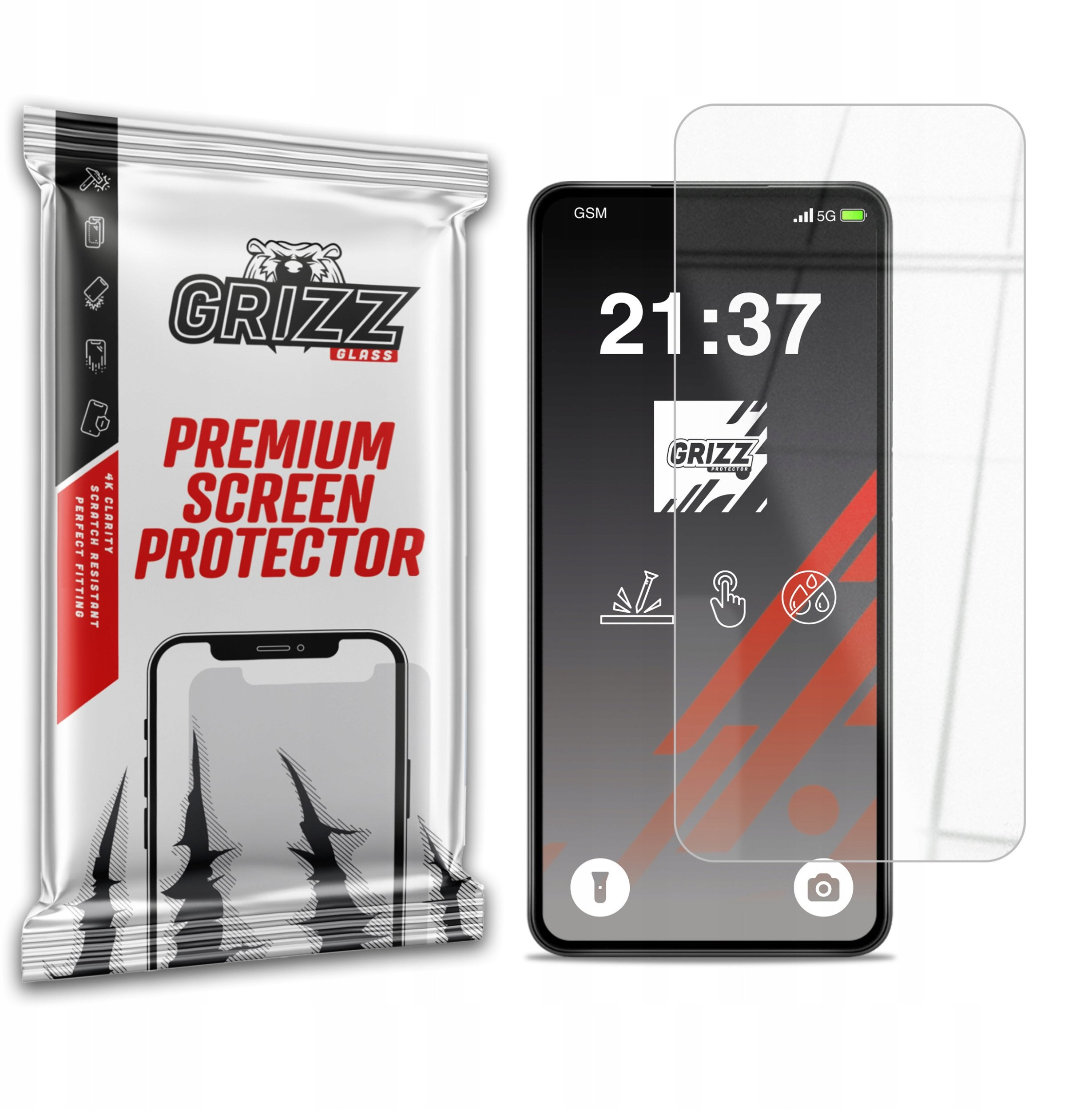 Xham mbrojtës hibrid për Samsung Galaxy M06 5G, fortësi 9H, transparencë e lartë