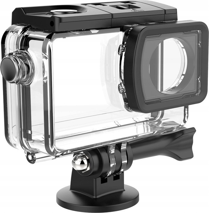 Kasë mbrojtëse uji Sjcam Waterproof Housing SJ8, për kamera aksion SJ8, transparente me kornizë të zezë