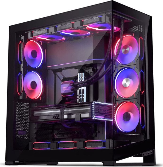 Kornizë PC Phanteks NV9, full tower, xham i temperuar, DRGB, e zezë satin