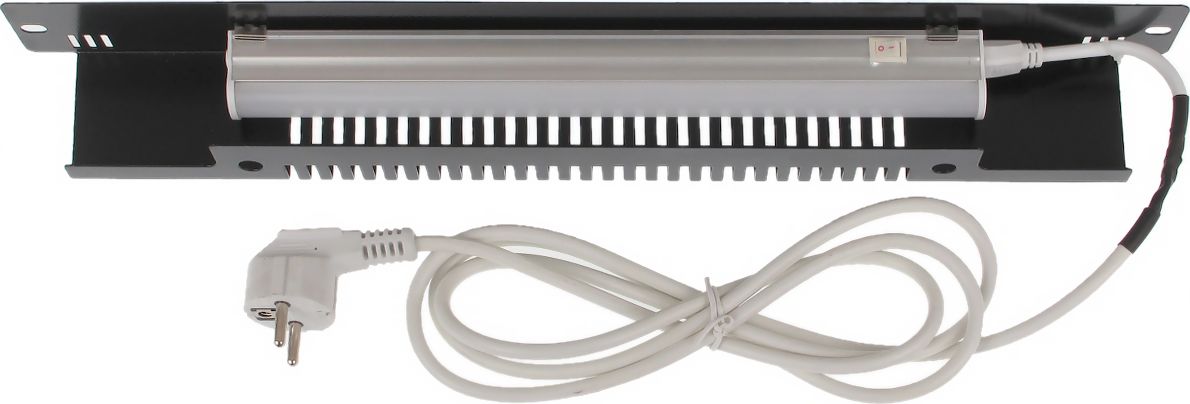 Панел за осветлување Delta Lighting A19-1LED, за кабинет рек 19\", ЛЕД, црн