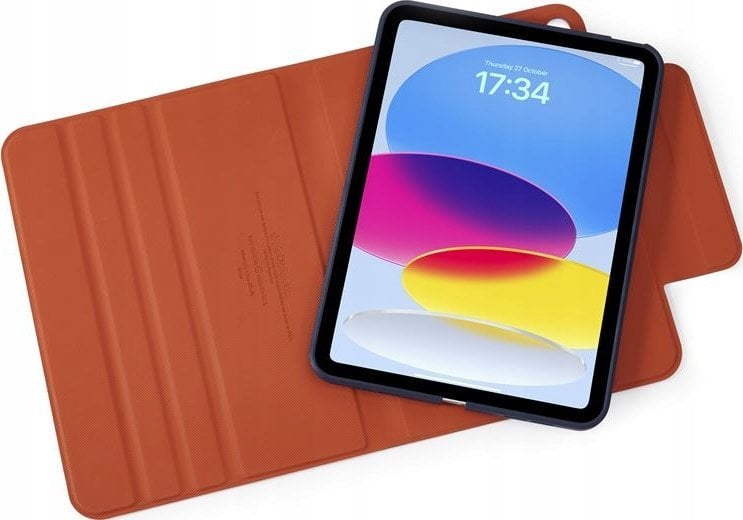 Mbulesë tabletë Pipetto Origami No5, për iPad 10.9" 2022, me qëndrues rrotullues, blu e errët