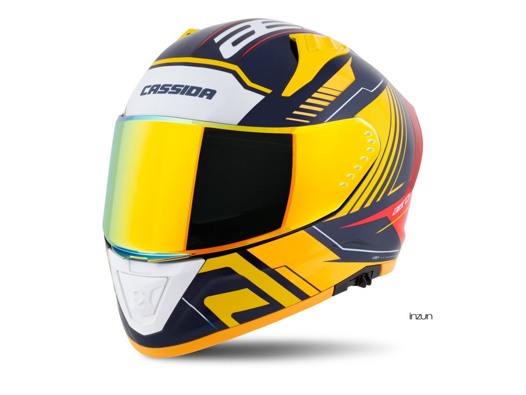 Kaskë integrale Cassida Aero Drome, sport, ECE 22.06, shumëngjyrëshe