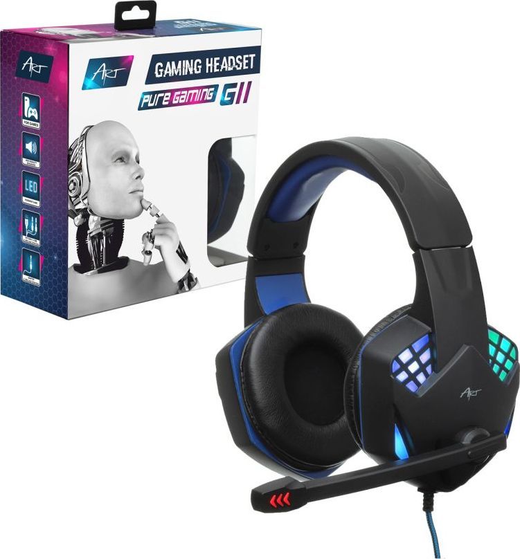 ART G11 Гејминг Слушалки со Микрофон, Црни