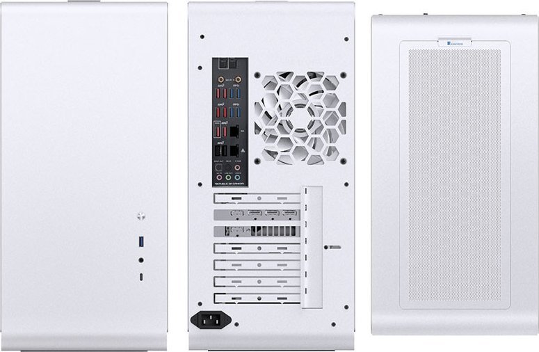 Куќиште за персонален компјутер Jonsbo U4 Pro Mesh, MIDI Tower, ATX, бело