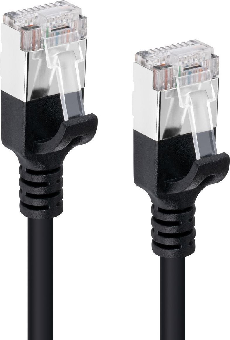 Kabllo rrjeti MicroConnect CAT6A U-FTP Slim, 0.5m, LSZH, gri