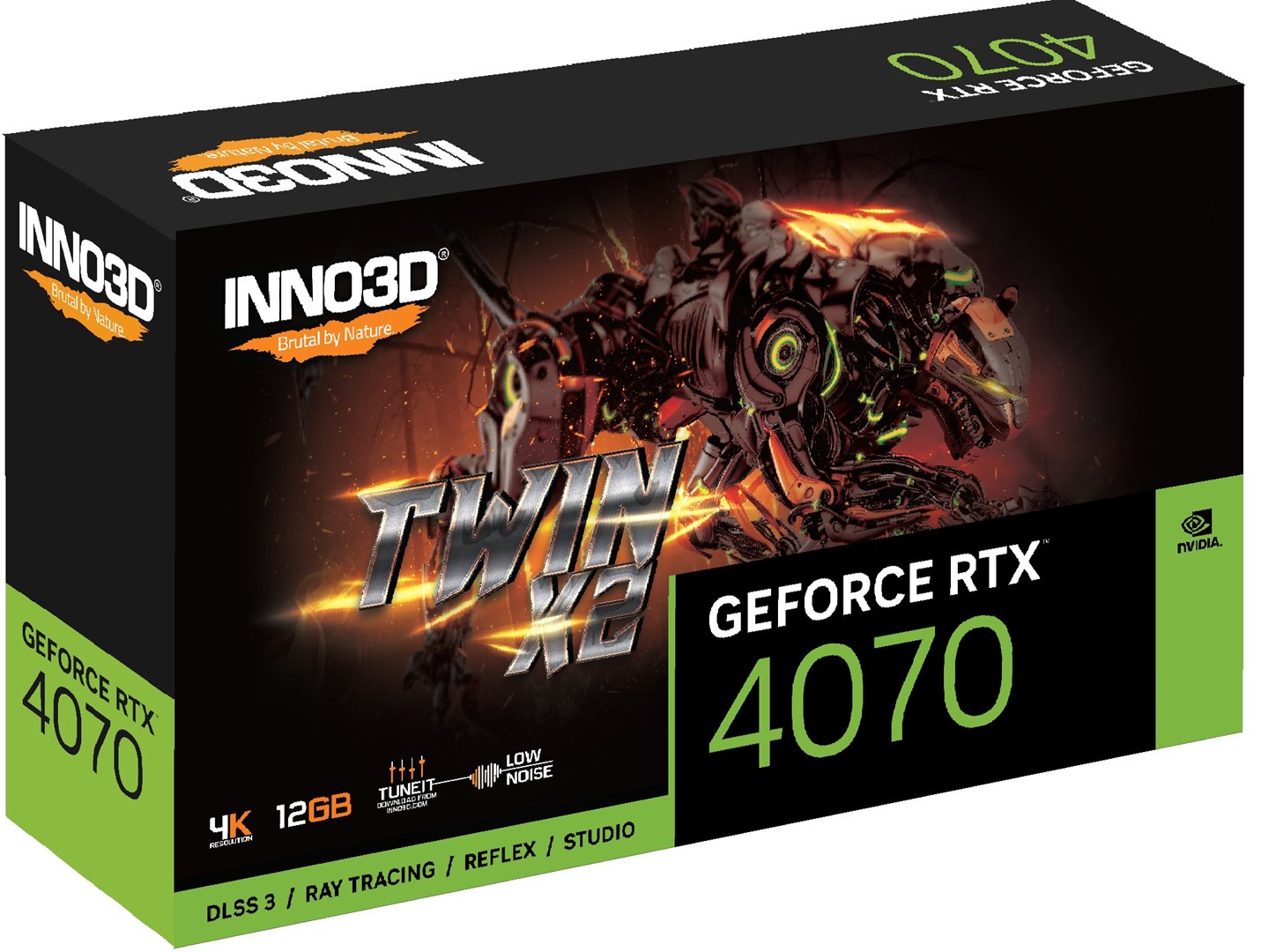 Kartë grafike Inno3D NVIDIA GeForce RTX 4070, 12 GB GDDR6X