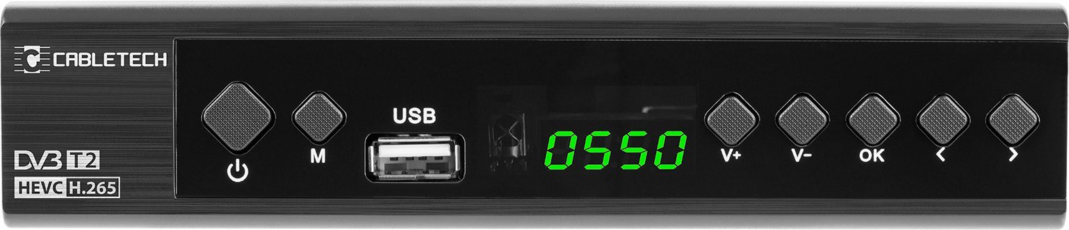 Tuner DVB-T2 DVB-C Cabletech URZ0336C, HEVC H.265, Full HD, i zi