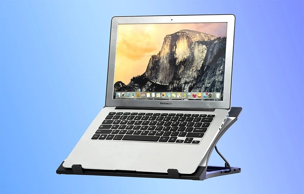 Ftohës laptopi Havit HVF2051, deri 17", 2 ventilatorë LED, i zi