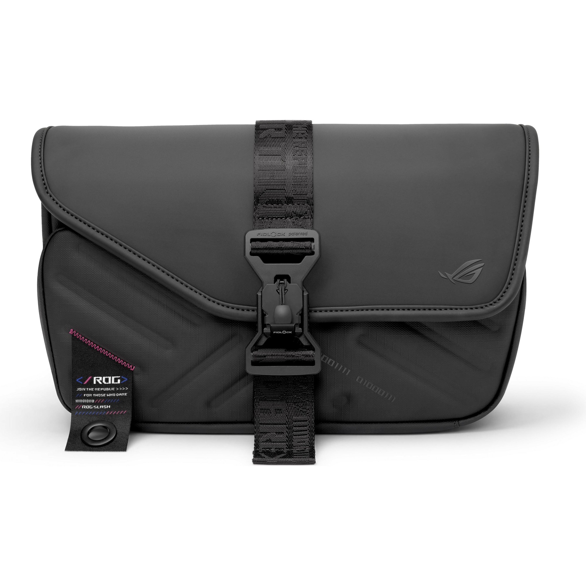 Торба за преку рамо ASUS ROG SLASH Sling Bag 4.0, PU кожа, полиестер, црна