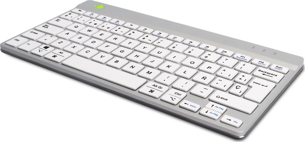 Tastierë R-Go Tools Compact Break, ergonomike, kompakte, e bardhë
